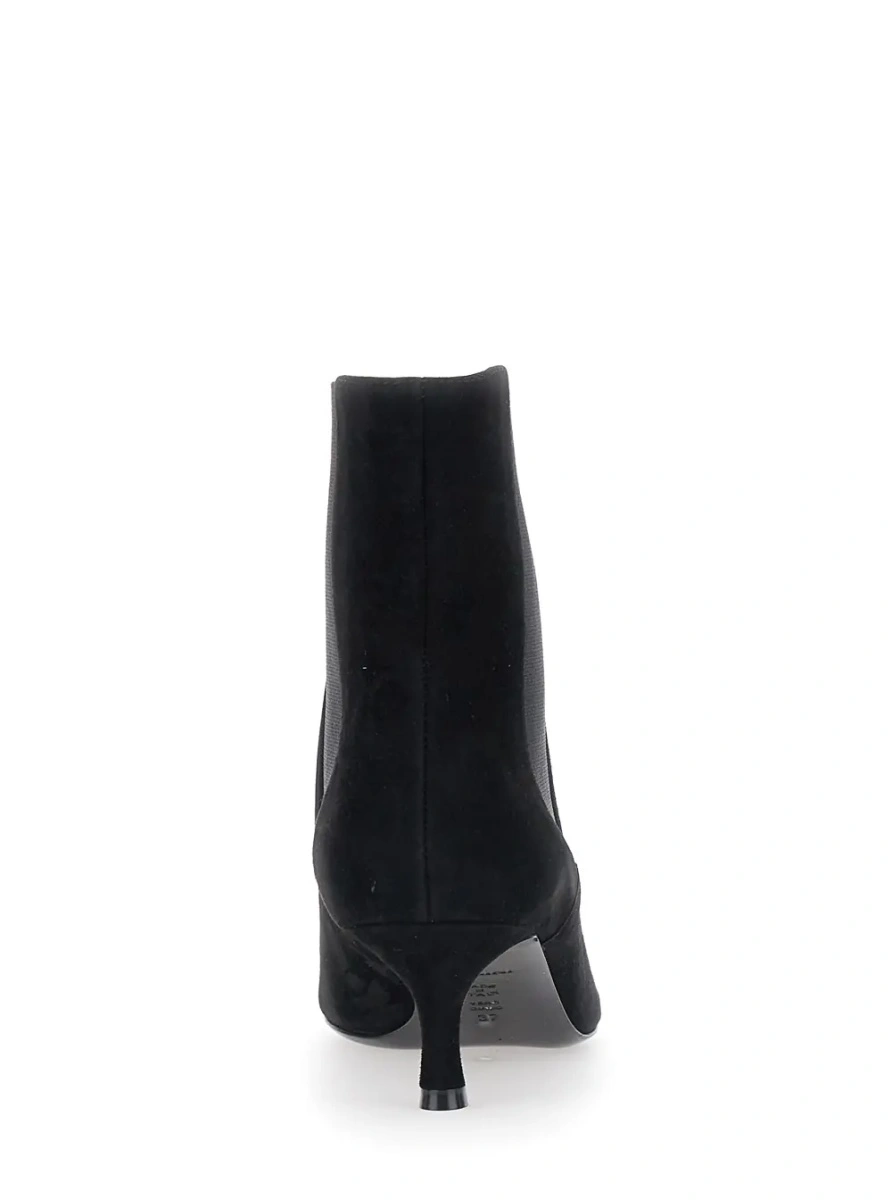 Botine POLLINI negre din piele intoarsa - Img 4