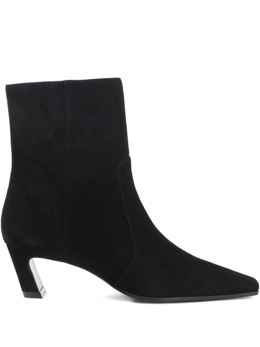 Botine Stuart Weitzman negre din piele - Img 8