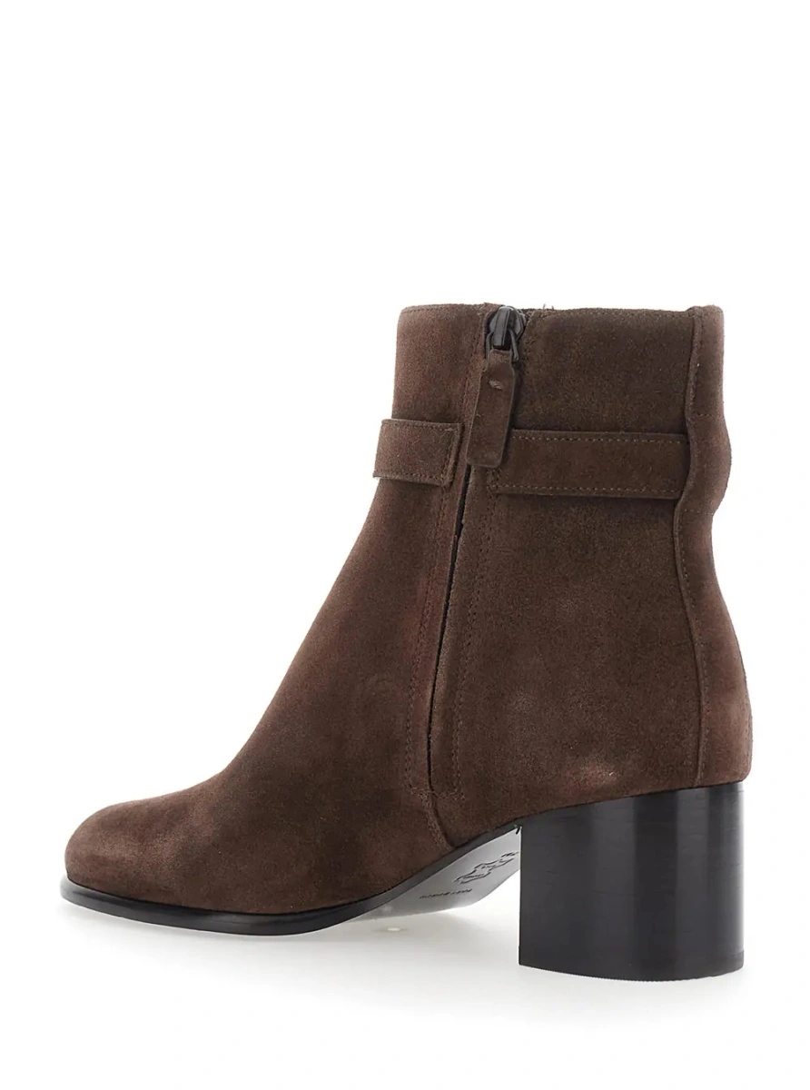 Botine Tory Burch maro din piele intoarsa - Img 3