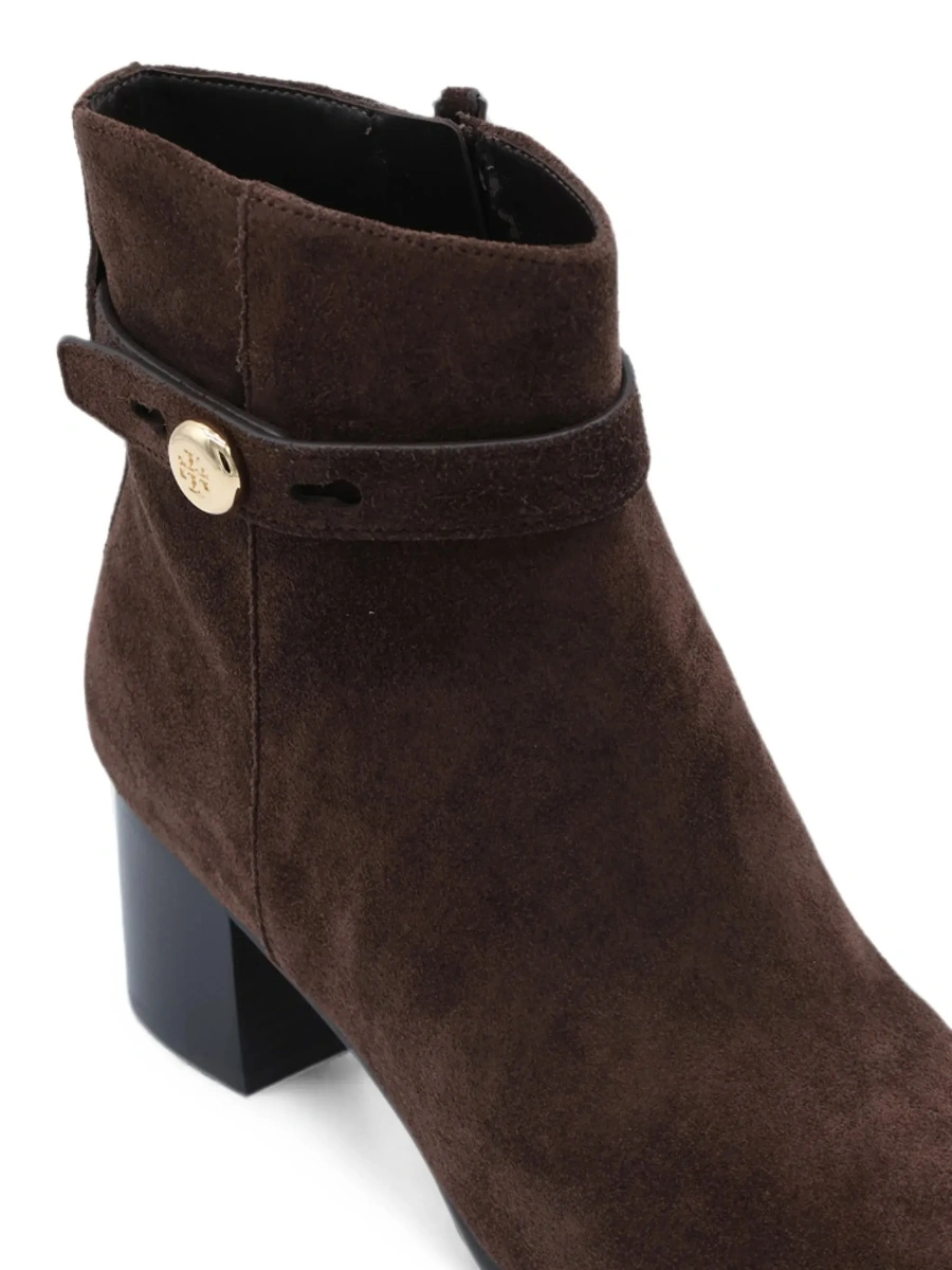 Botine Tory Burch maro din piele intoarsa - Img 7