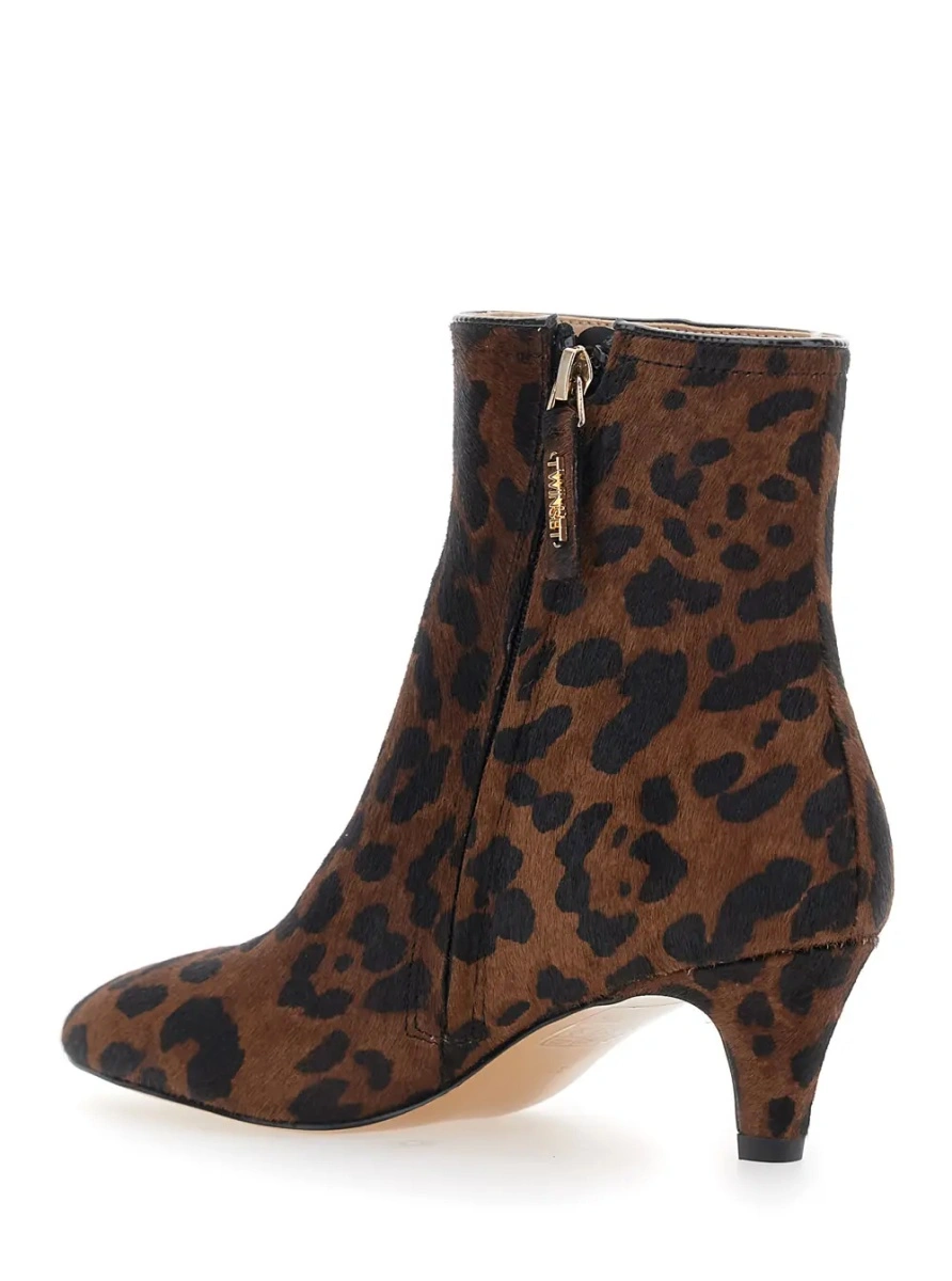 Botine TWINSET maro din piele - Img 3