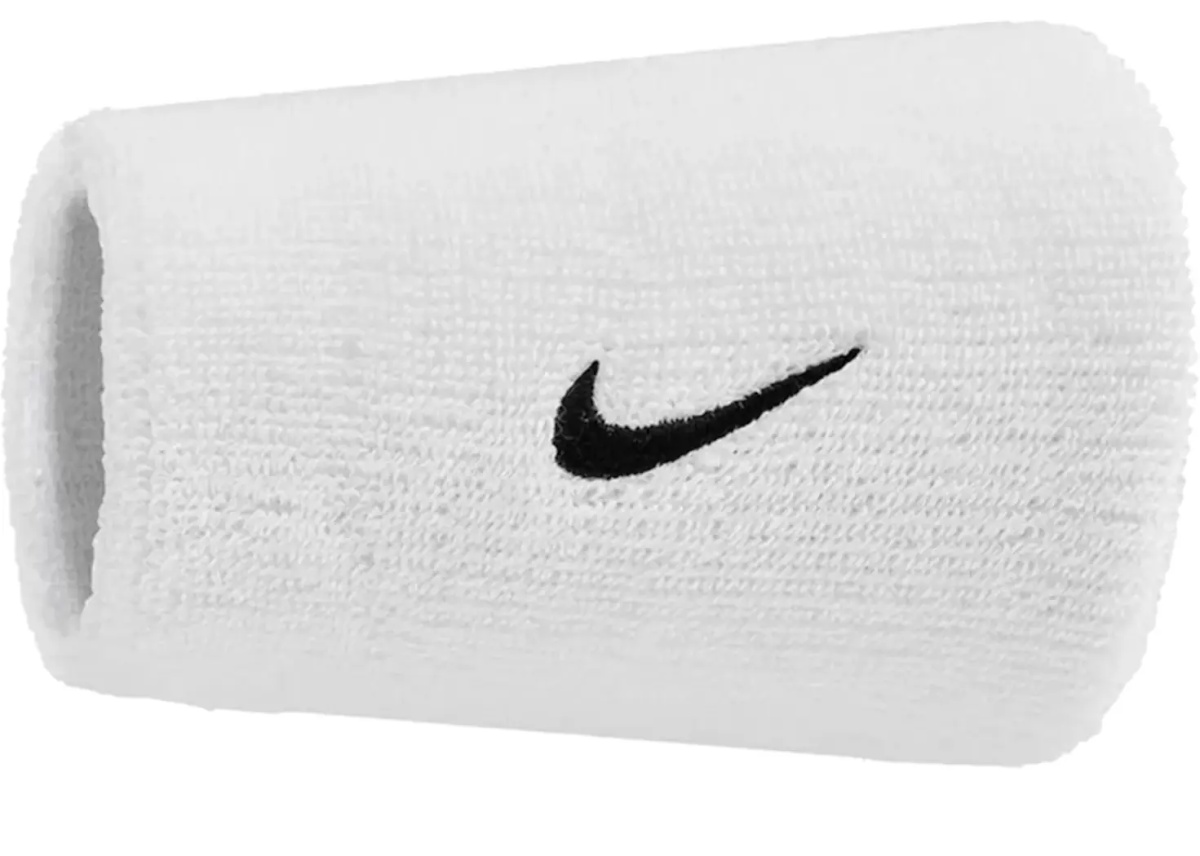 Bratari Swoosh Classic Double Wide Wristbands 2PK - Img 3