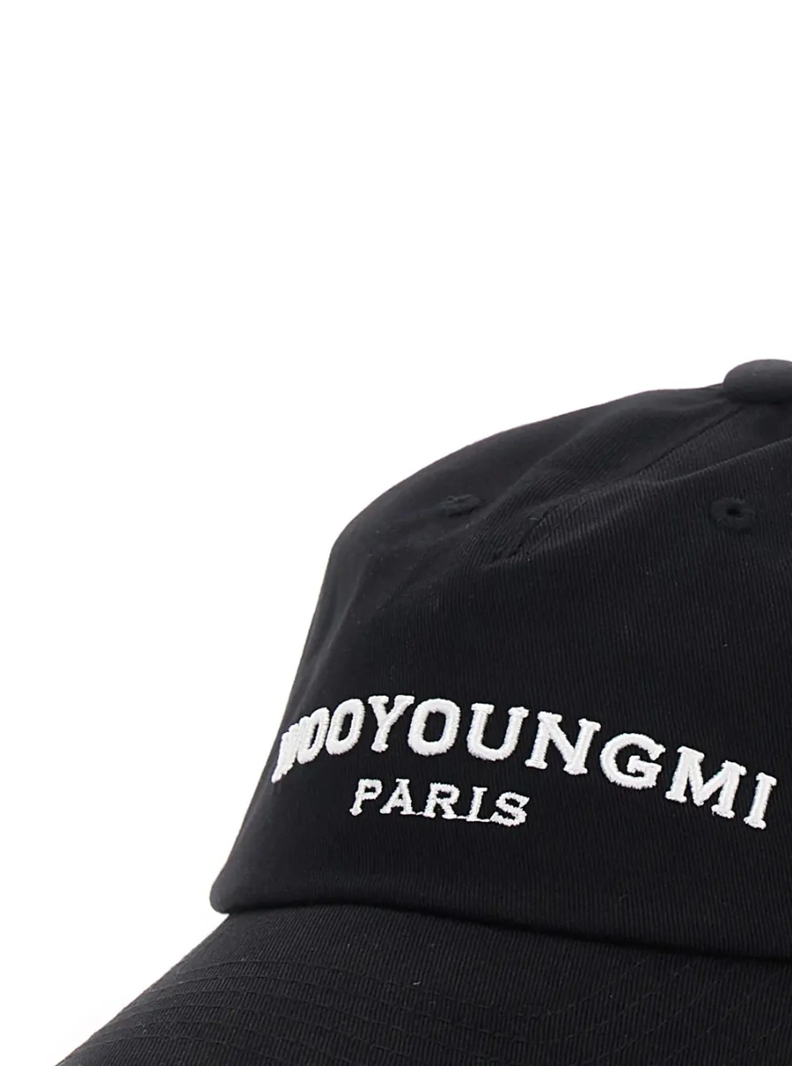 Caciula WOOYOUNGMI neagra din bumbac - Img 3