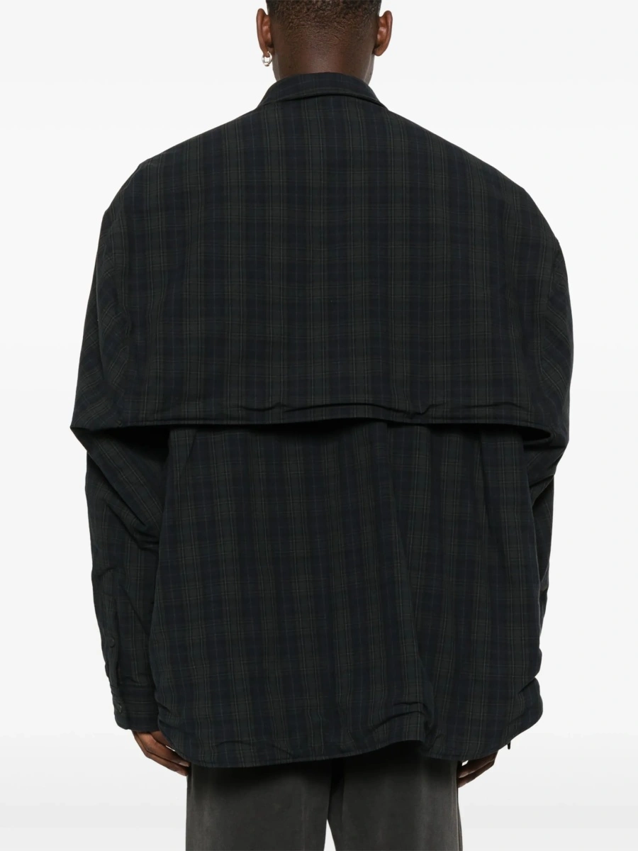Camasa Balenciaga gri din bumbac - Img 5