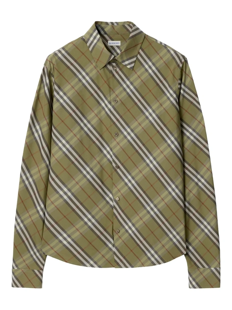Camasa Burberry bej din bumbac - Img 6
