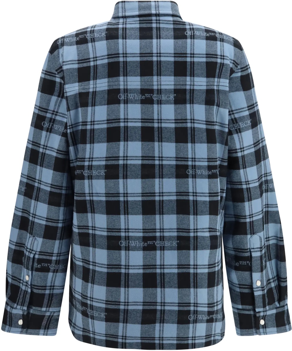Camasa casual Check flannel padded Overshirt - Img 2