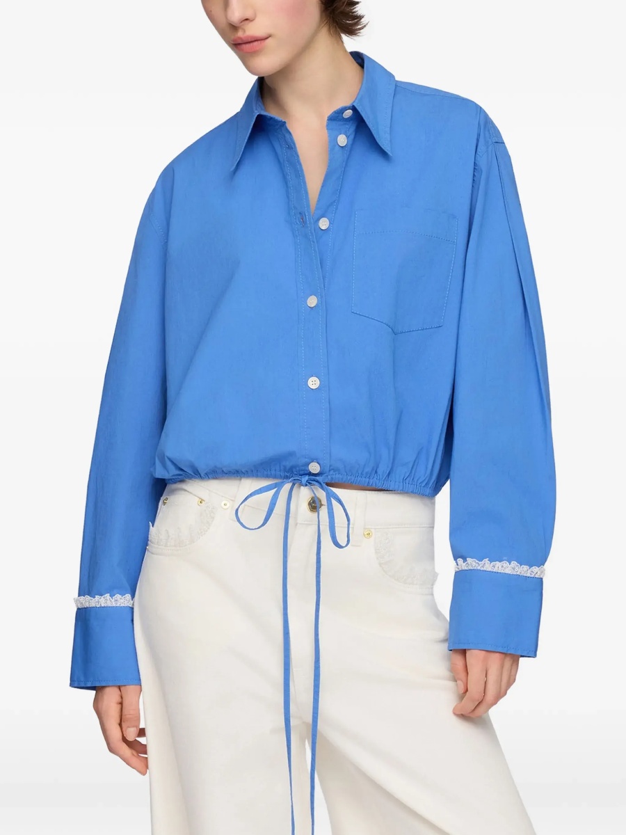 Camasa casual Cotton Shirt with lace details - Img 5