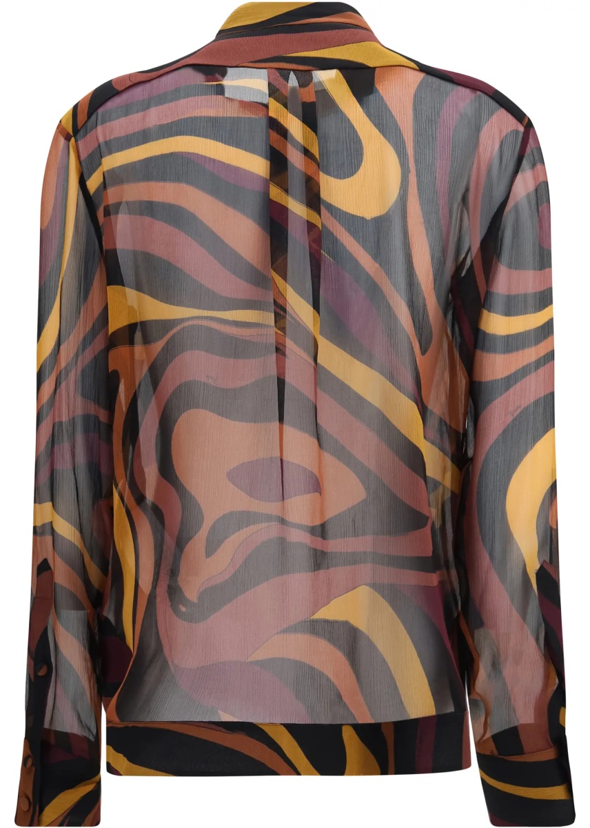 Camasa casual Creponne Shirt in Marmo print - Img 2