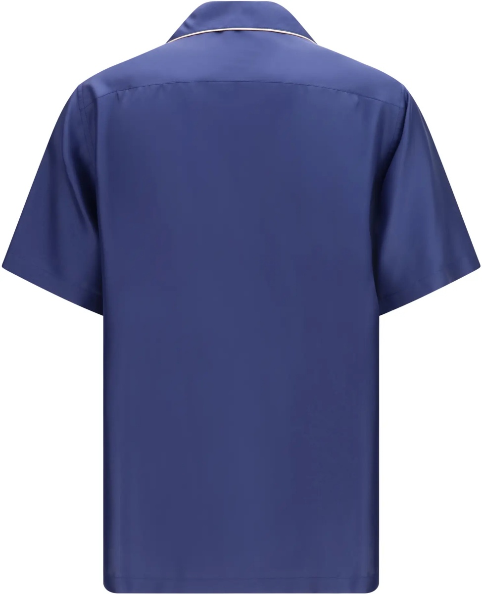 Camasa casual Hawaii piping-embroidered Shirt - Img 2