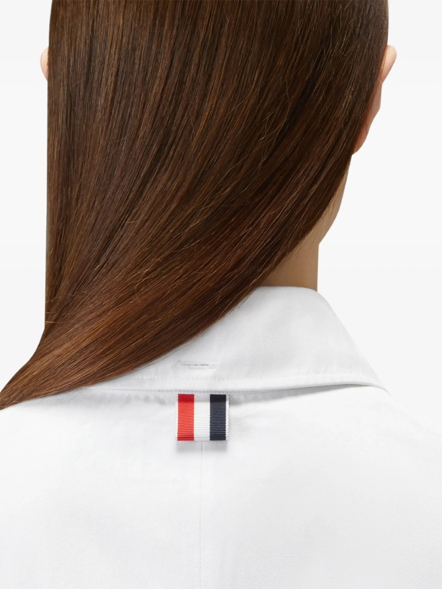 Camasa casual Oversized Sailboat-embroidered Shirt - Img 7
