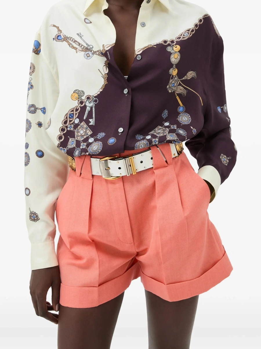 Camasa casual Printed silk Shirt - Img 4