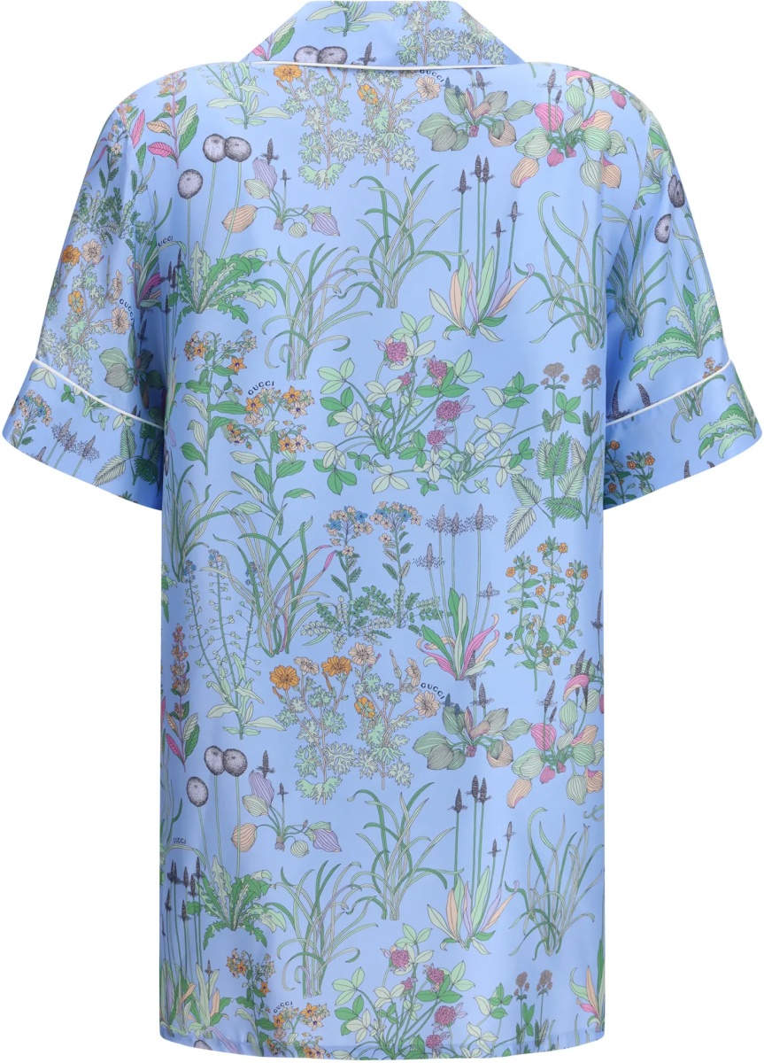 Camasa casual Printed silk twill Shirt - Img 2