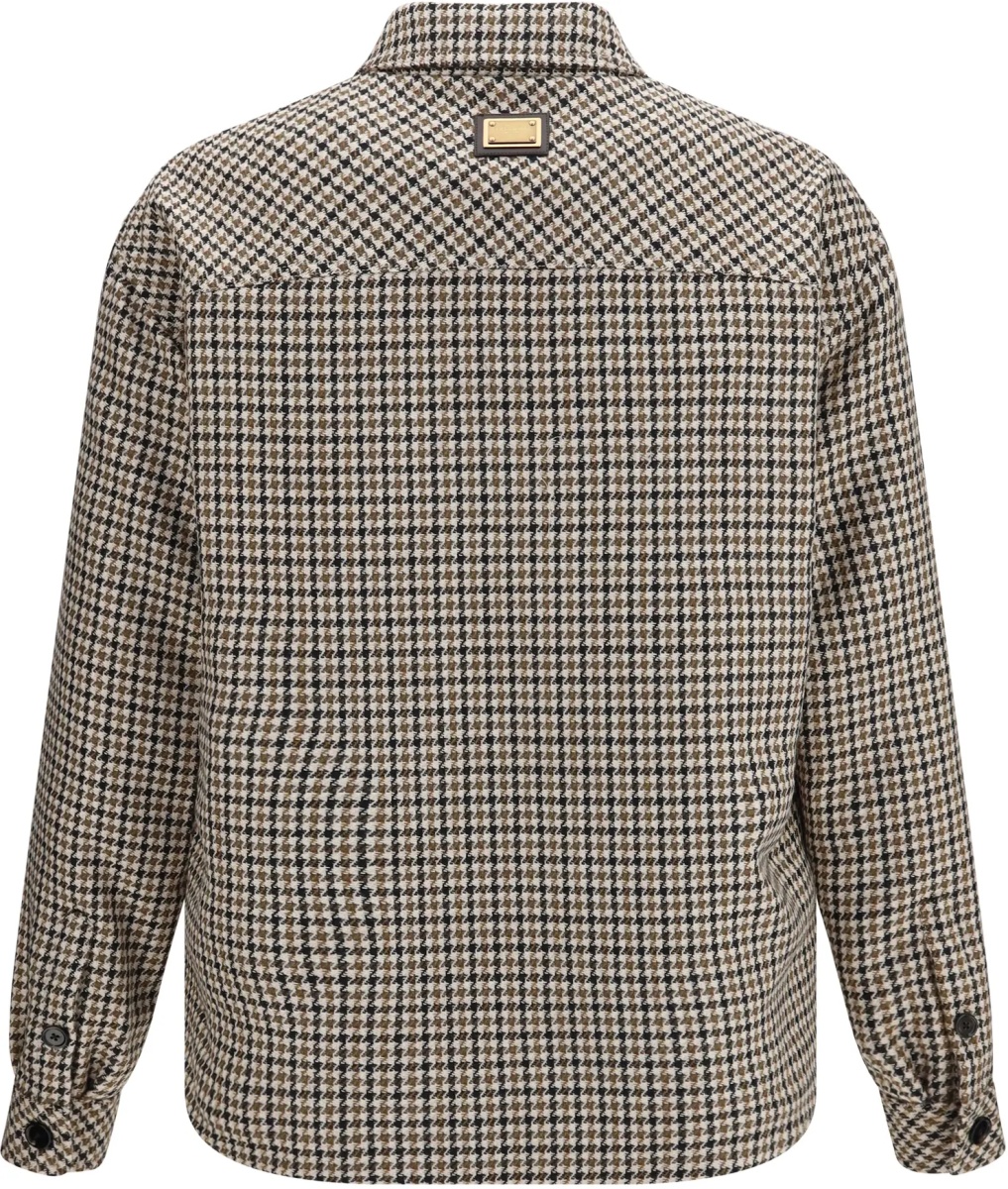 Camasa casual Quilted houndstooth wool Jacket - Img 2