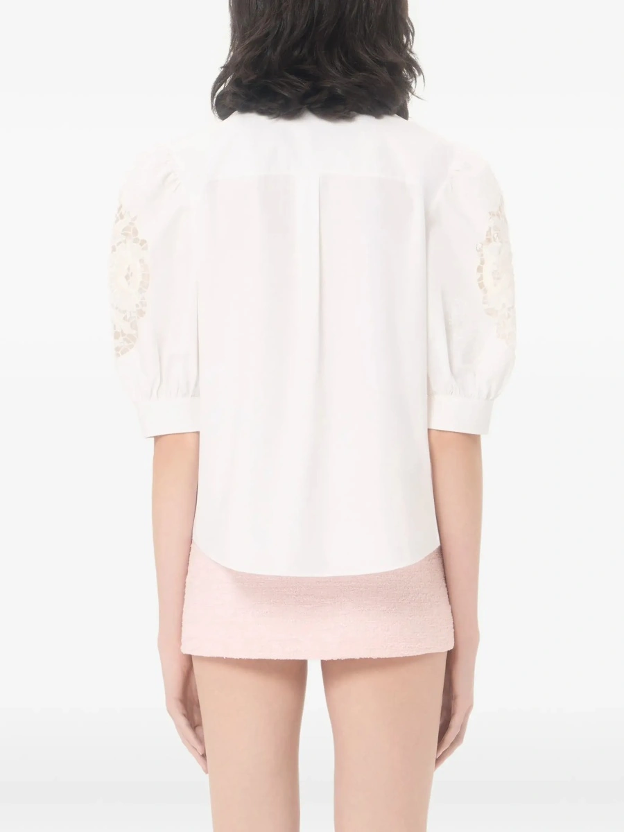 Camasa casual Shirt with Sangallo lace sleeves - Img 7