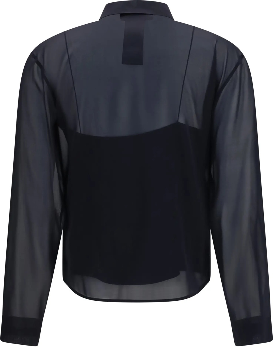 Camasa casual Stretch silk chiffon Shirt - Img 2