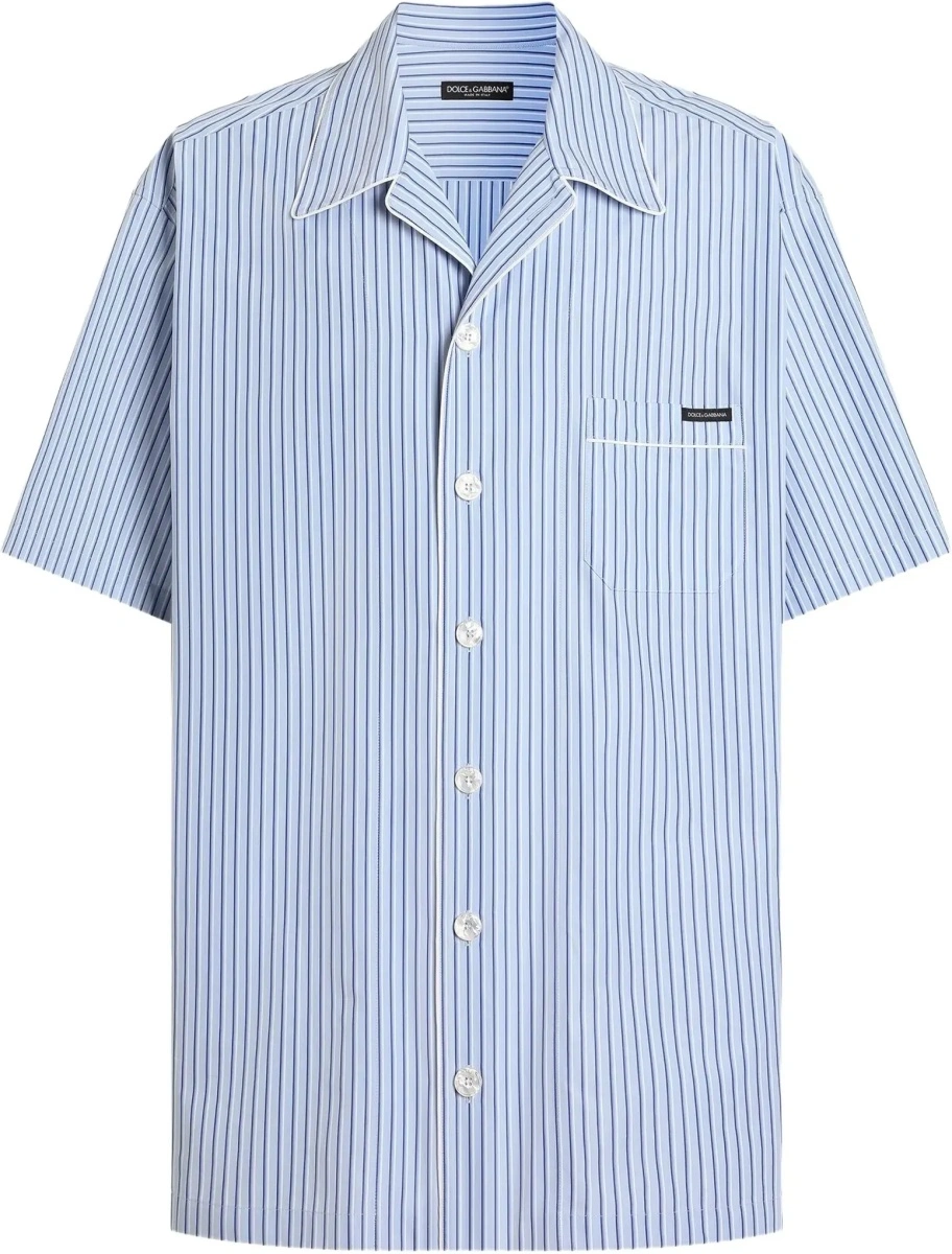 Camasa casual Striped poplin Hawaii Shirt - Img 5