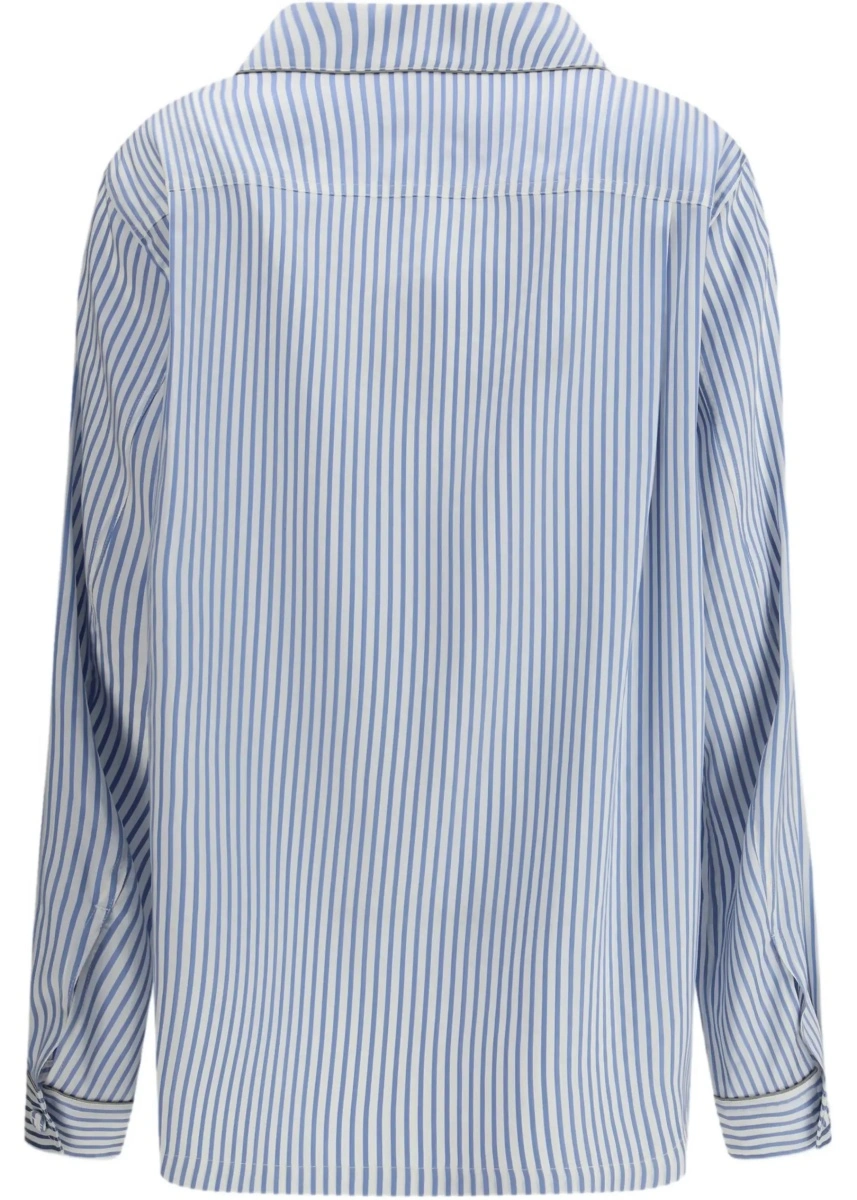Camasa casual Striped Silk PJ Shirt - Img 2