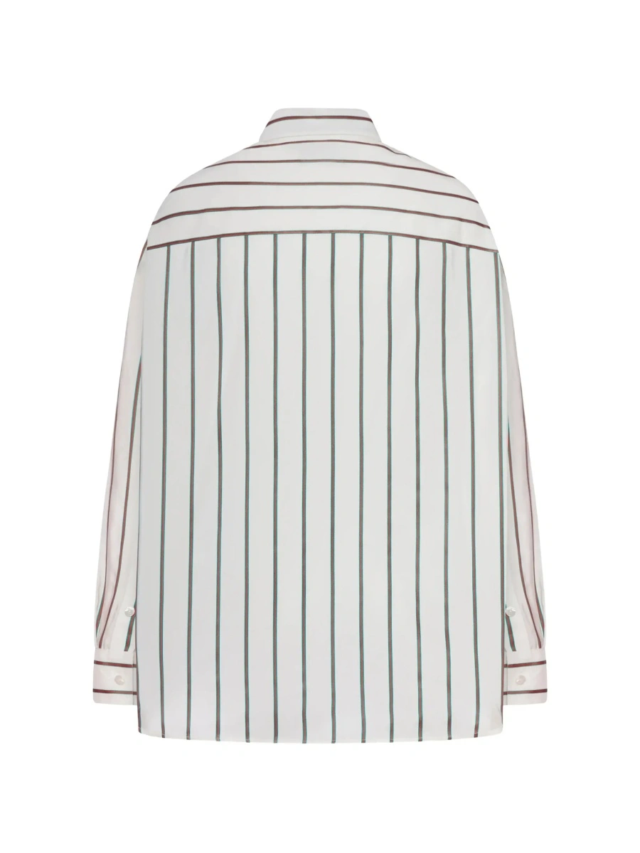 Camasa Gucci alba din jacquard si matase - Img 4