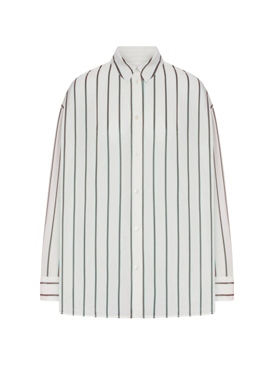 Camasa Gucci alba din jacquard si matase - Img 5