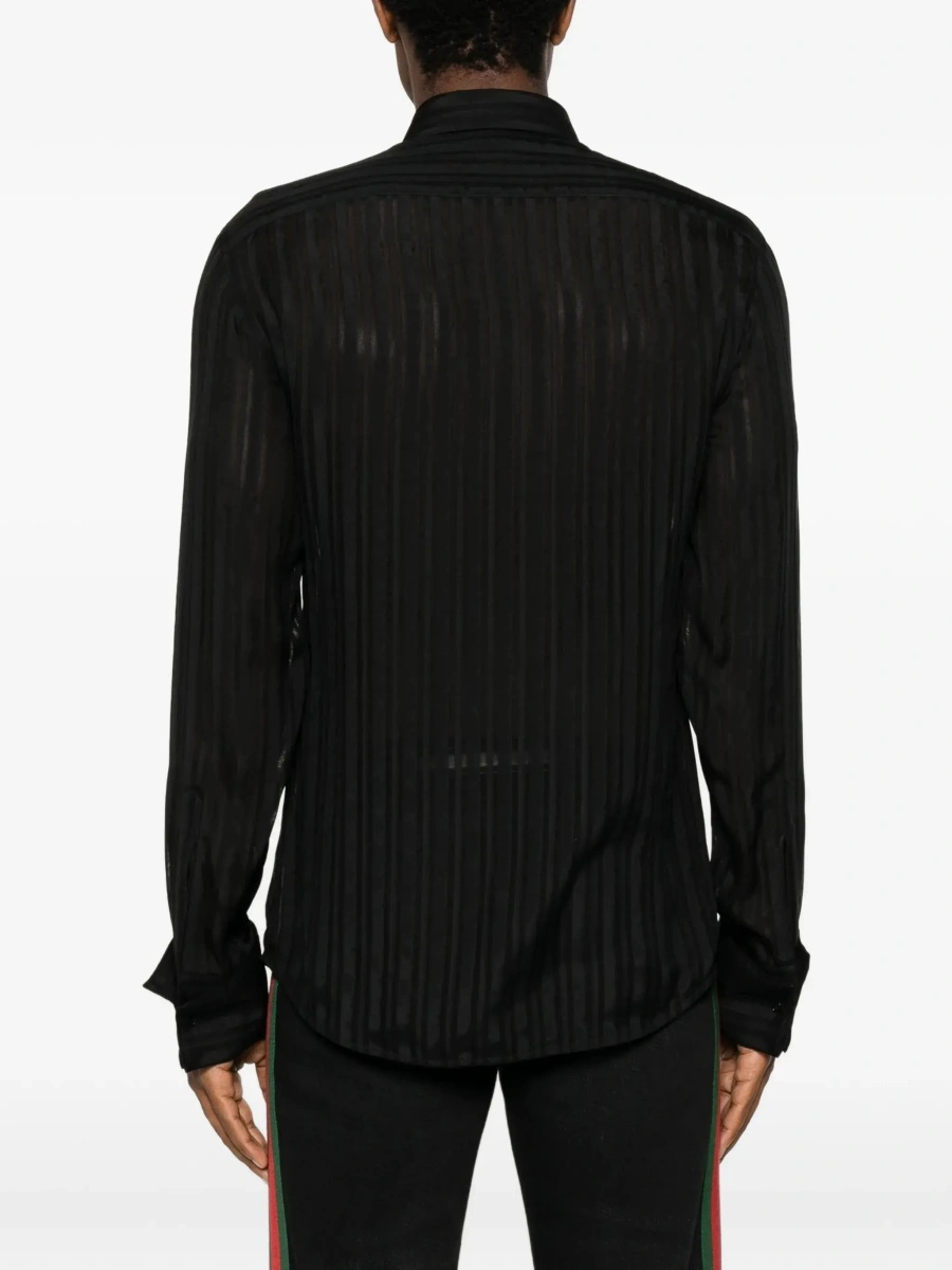 Camasa Gucci neagra din matase - Img 6