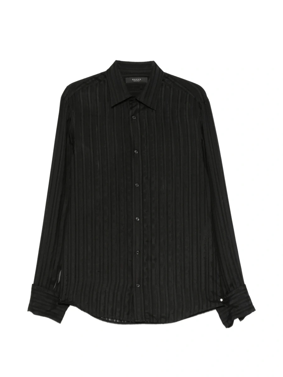 Camasa Gucci neagra din matase - Img 8