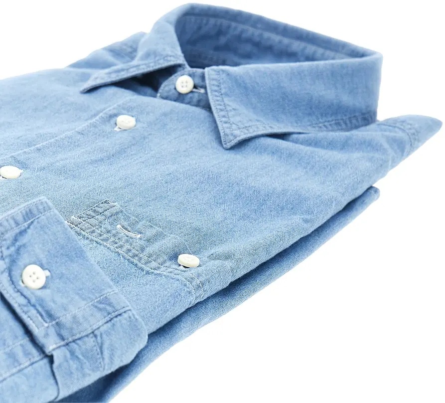 Camasa 'New C Slim' cotton denim shirt - Img 2