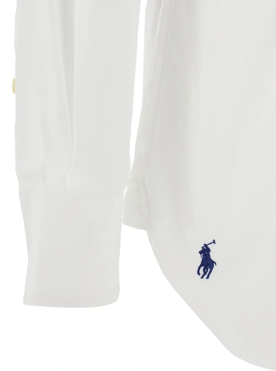 Camasa Ralph Lauren alba din bumbac 'Custom Fit' - Img 3