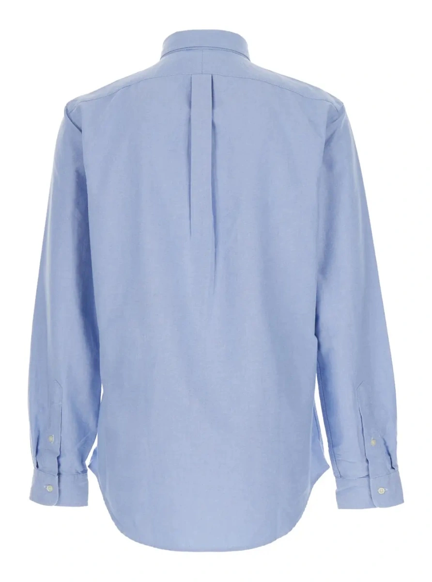 Camasa Ralph Lauren albastra din bumbac 'Slim Fit Oxford' - Img 2