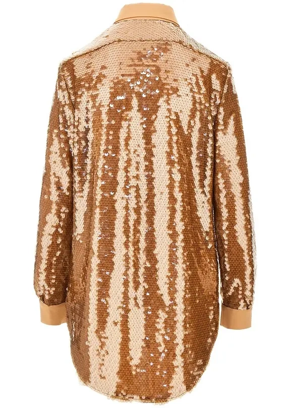 Camasa Sequinned oversized shirt - Img 3