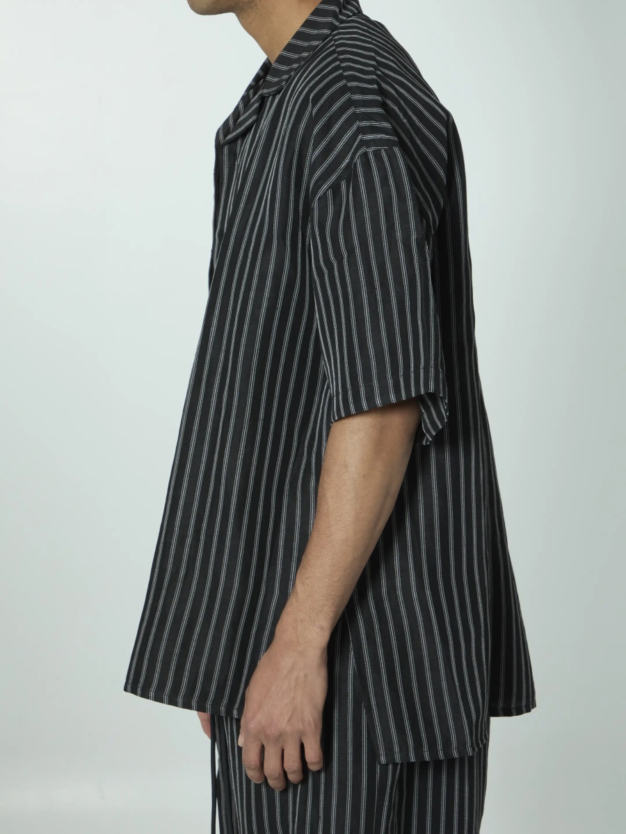 Camasa Striped Camp Collar Shirt - Img 3