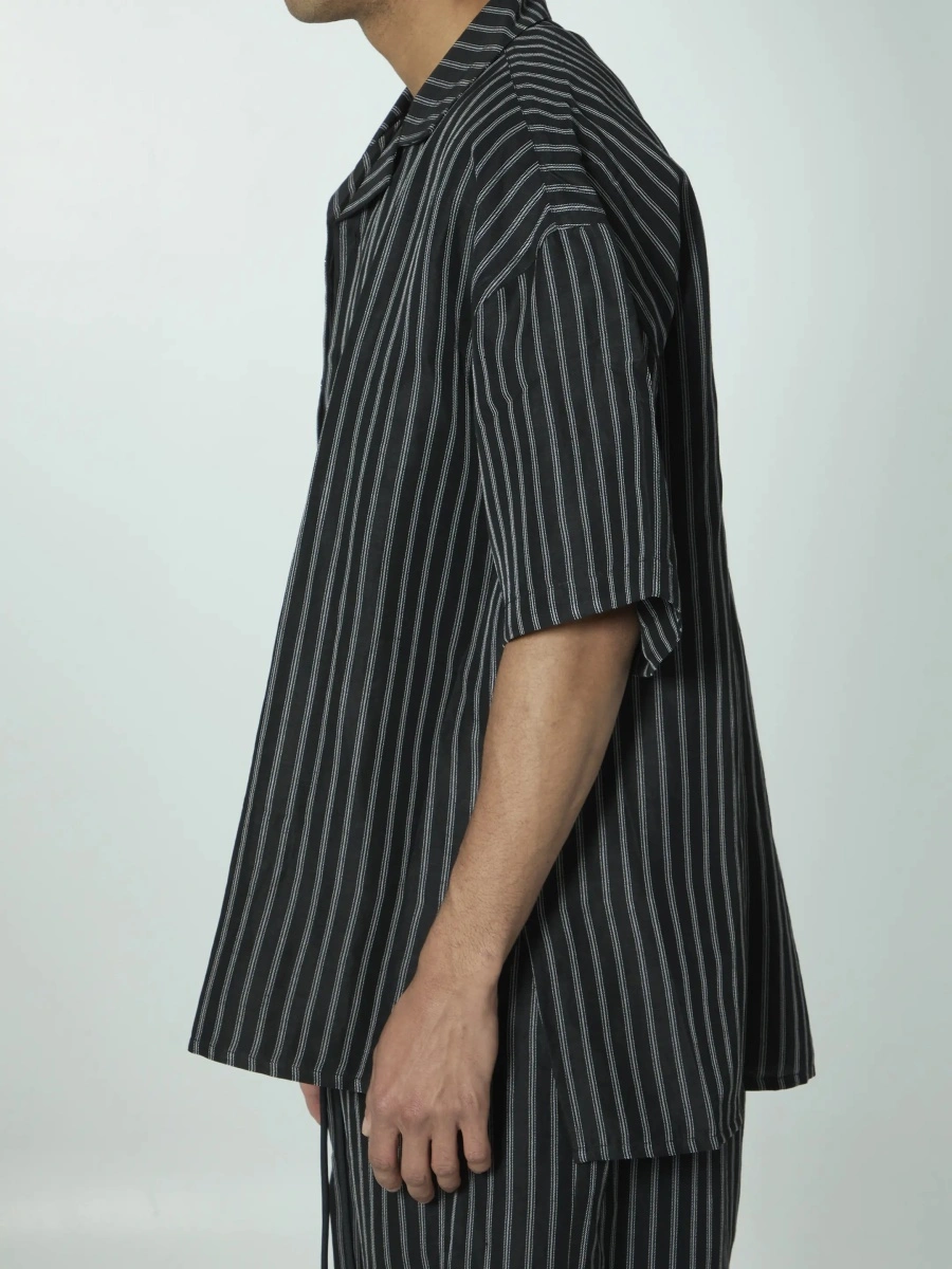 Camasa Striped Camp Collar Shirt - Img 3