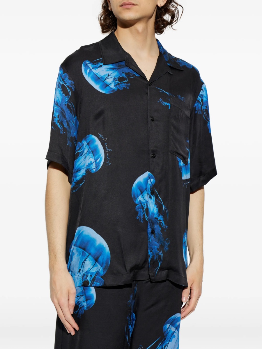 Camasa Versace Jeans Couture neagra din vascoza - Img 3