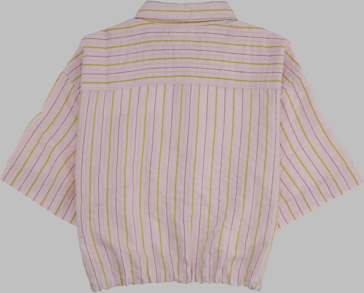 Camasi Cropped Striped Shirt - Img 2