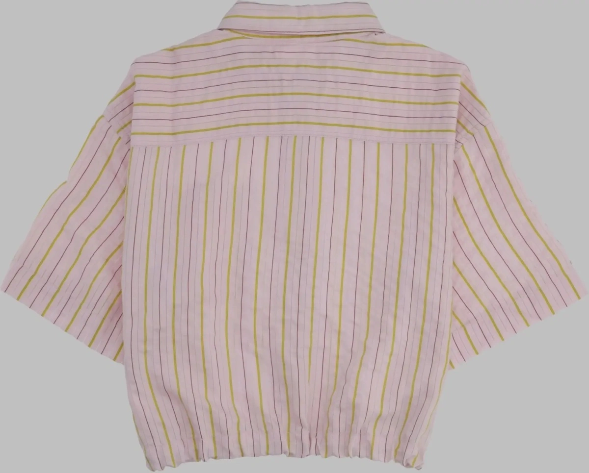 Camasi Cropped Striped Shirt - Img 2