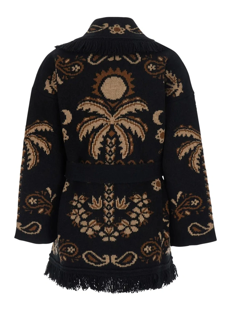 Cardigan ALANUI bej din lana - Img 2