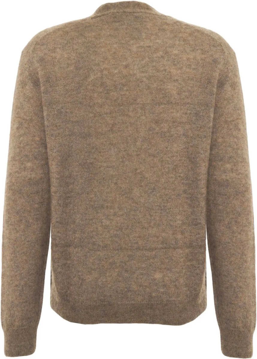 Cardigan AMARANTO maro din alpaca - Img 3