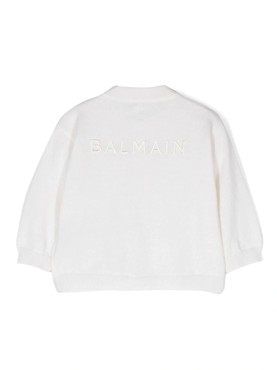 Cardigan Balmain alb - Img 2