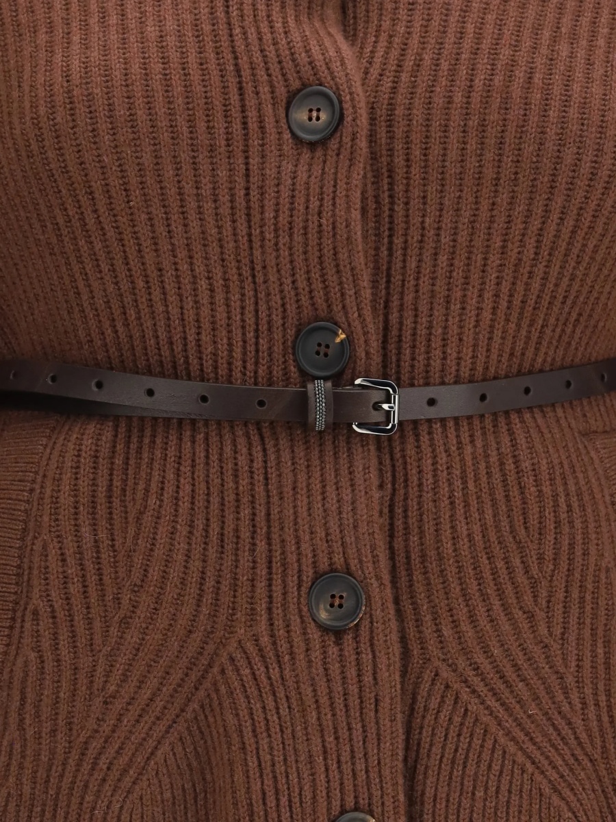 Cardigan Brunello Cucinelli maro - Img 3