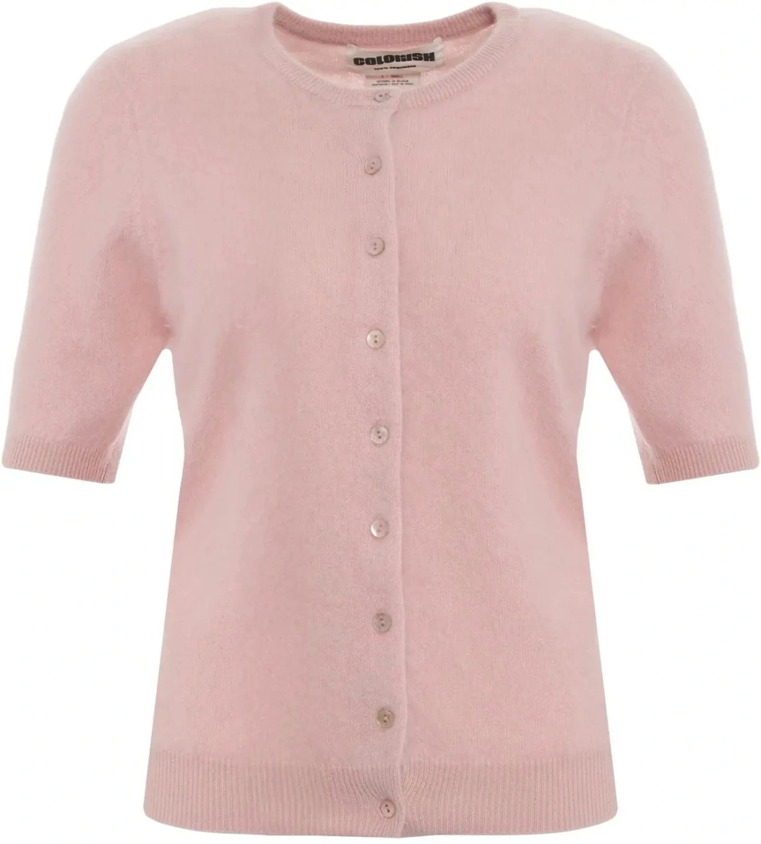 Cardigan Colorush roz din casmir - Img 2