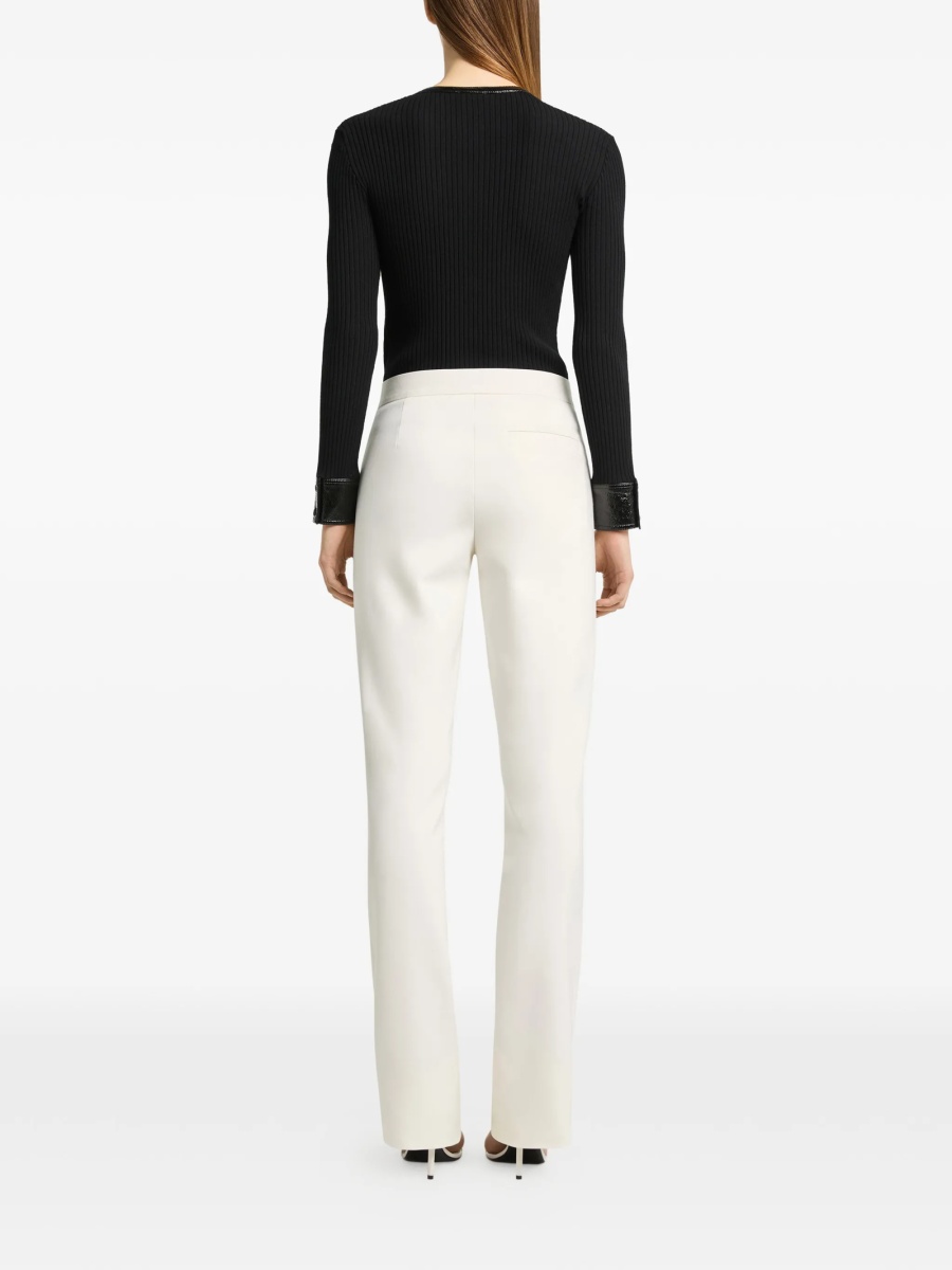 Cardigan COURRÈGES negru din polyester si vascoza - Img 3