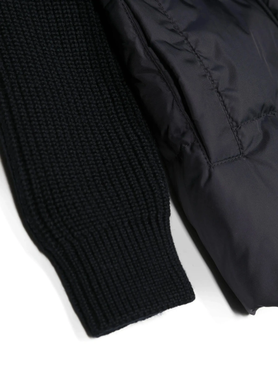 Cardigan Moncler albastru din bumbac - Img 5