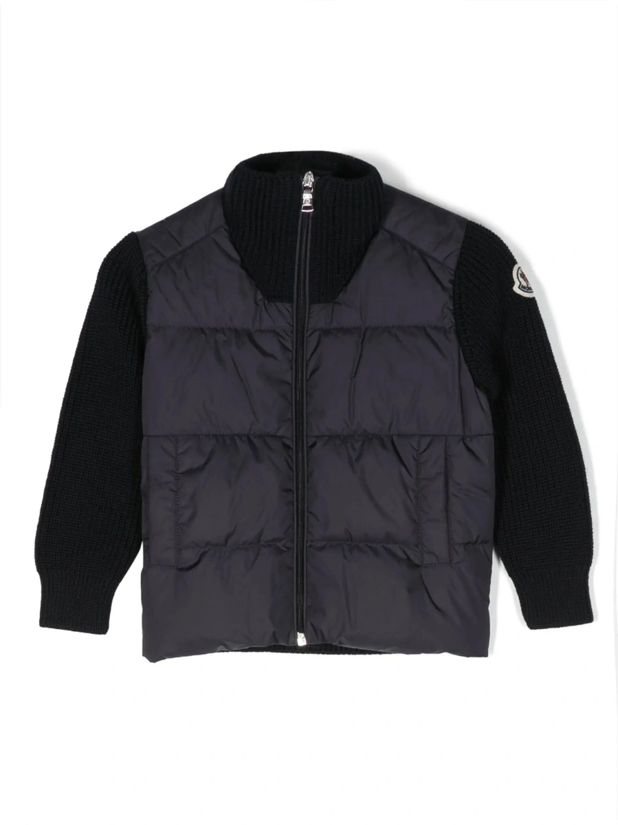 Cardigan Moncler albastru din bumbac - Img 6