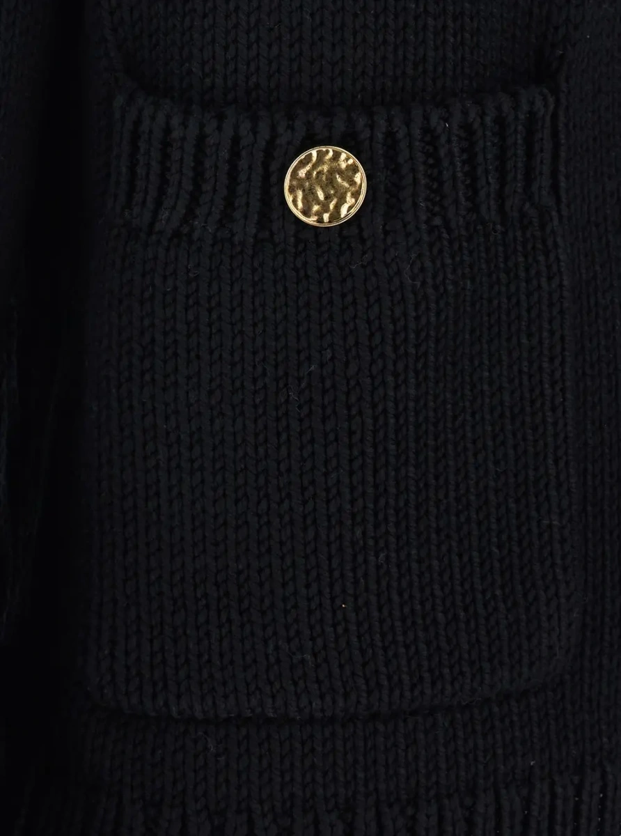 Cardigan TOTEME negru din bumbac - Img 3