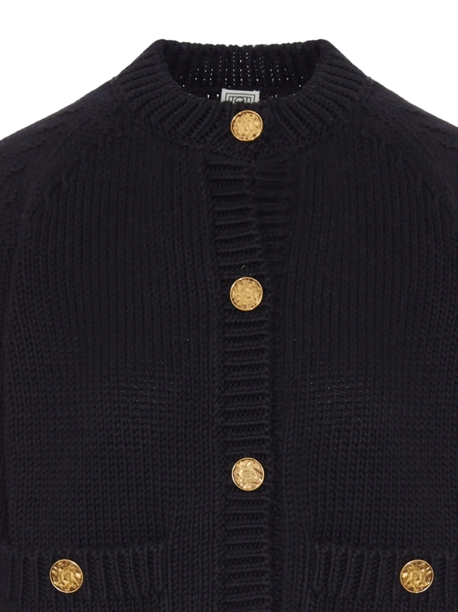 Cardigan TOTEME negru din bumbac - Img 4