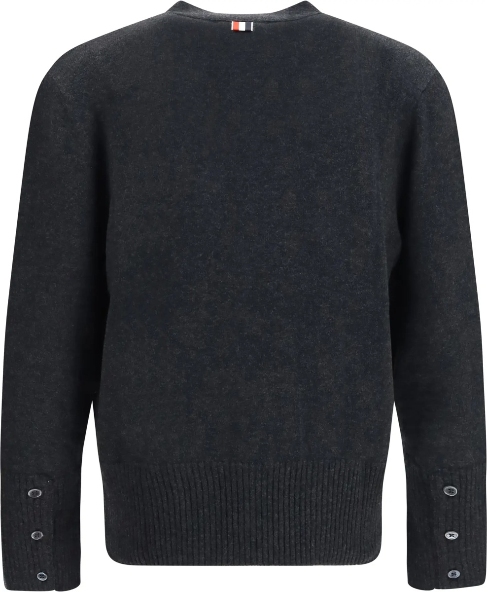 Cardigan Virgin wool V-neck Cardigan - Img 2