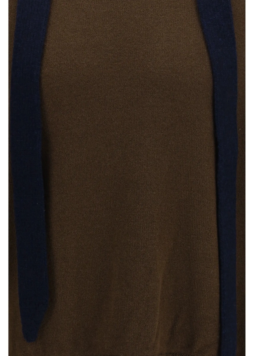 Cardigan Wool knit Cardigan with integrated scarf - Img 3