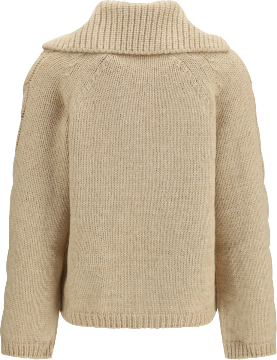 Cardigane Alpaca and wool blend zip Cardigan - Img 2