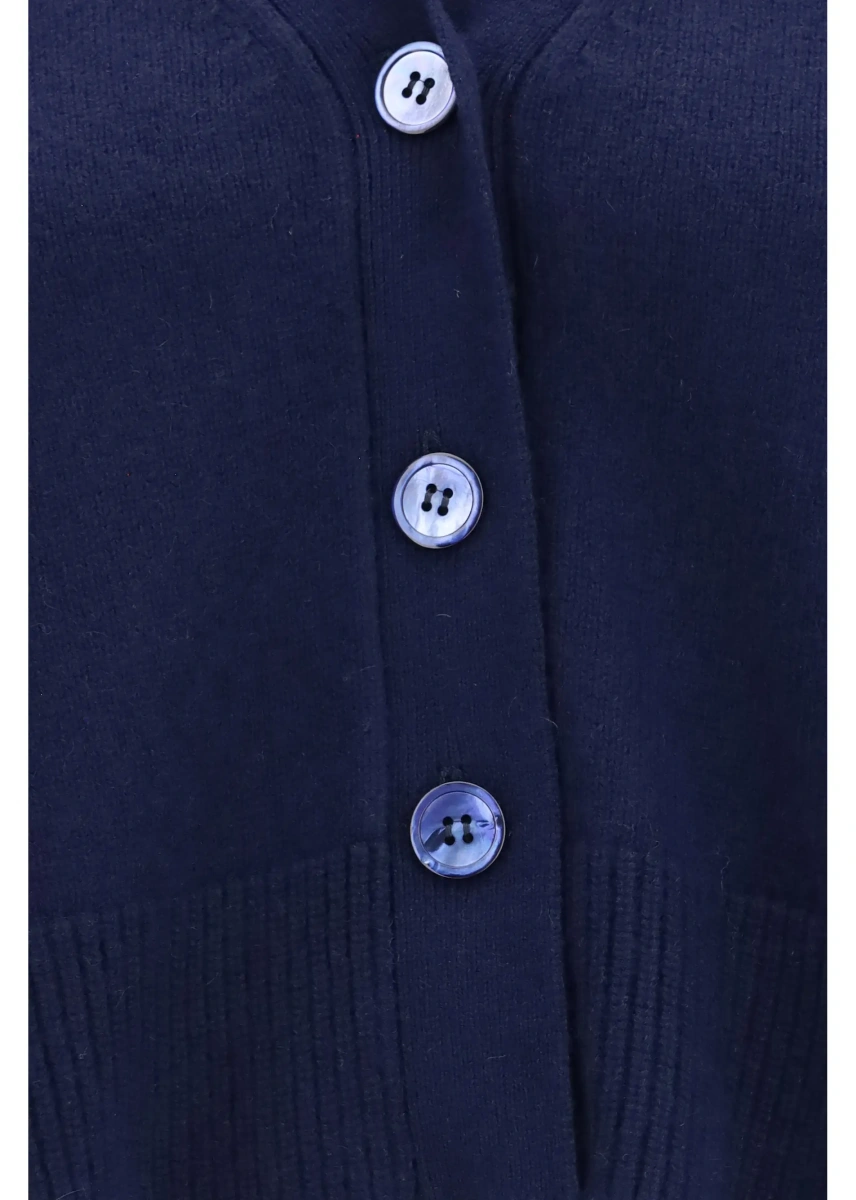 Cardigane Cashmere V-neck buttoned Cardigan - Img 3