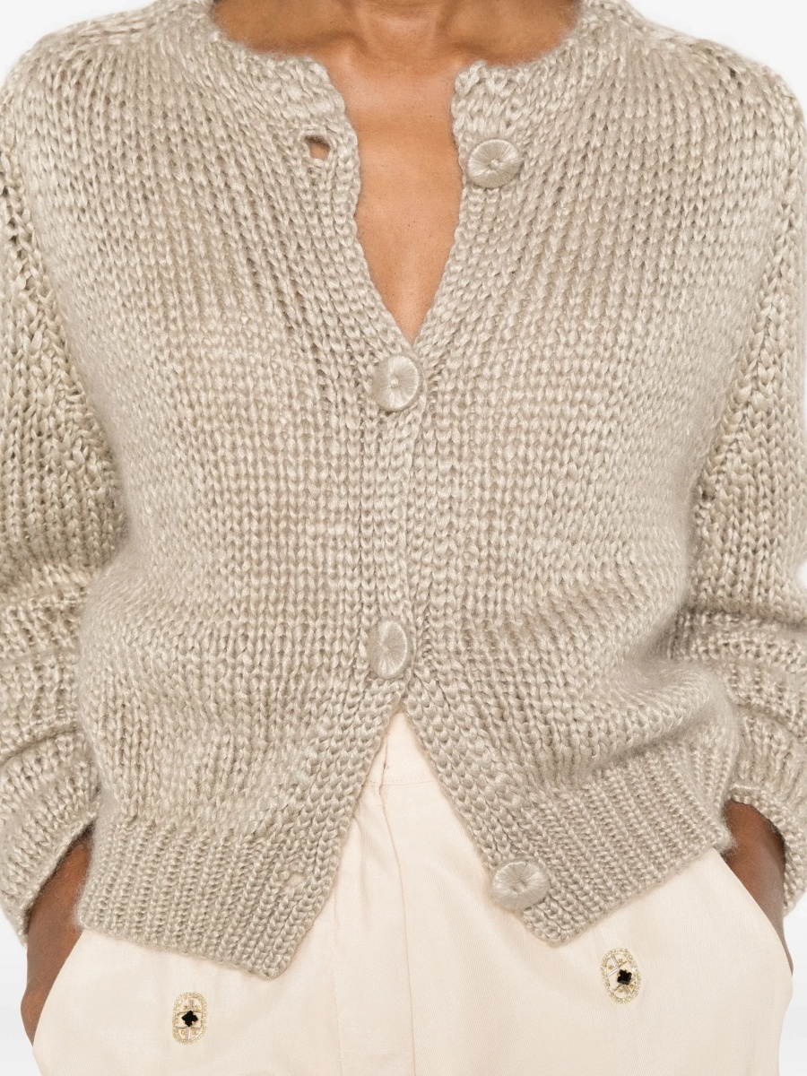 Cardigane Chunky knit Cardigan with buttons - Img 7