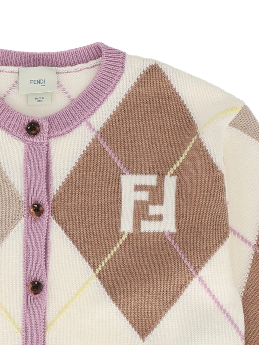 Cardigane FF ARGYLE KNIT CARDIGAN - Img 3